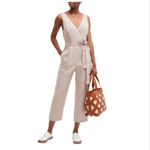 French Connection Pants - 🌸 SOLD - French Connection Linen Blend Jumpsuit Size M